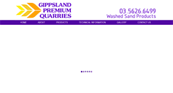 Desktop Screenshot of gpquarries.com.au