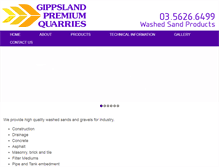 Tablet Screenshot of gpquarries.com.au